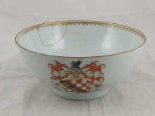 A large Chinese export armorial