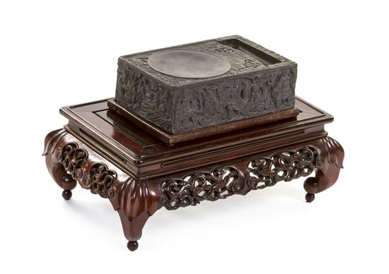 *A Large Chinese Ink Stone of