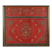 A LARGE CHINESE SILK EMBROIDER