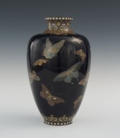 A Large Cloisonne Butterfly Va