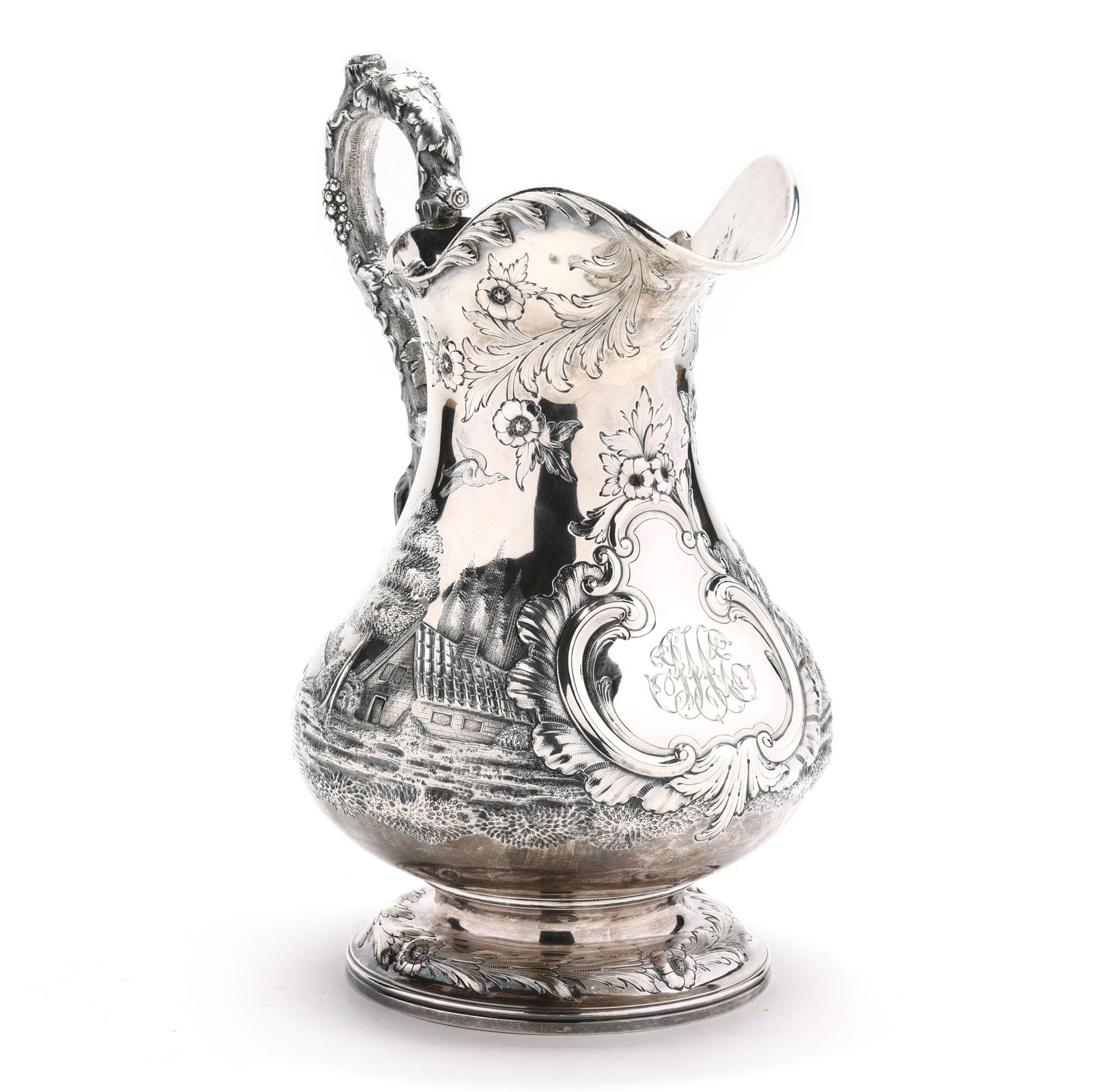 A LARGE COIN SILVER 'LANDSCAPE'