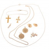 A LARGE COLLECTION OF 14K & 10