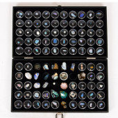 A LARGE COLLECTION OF OPALS AN