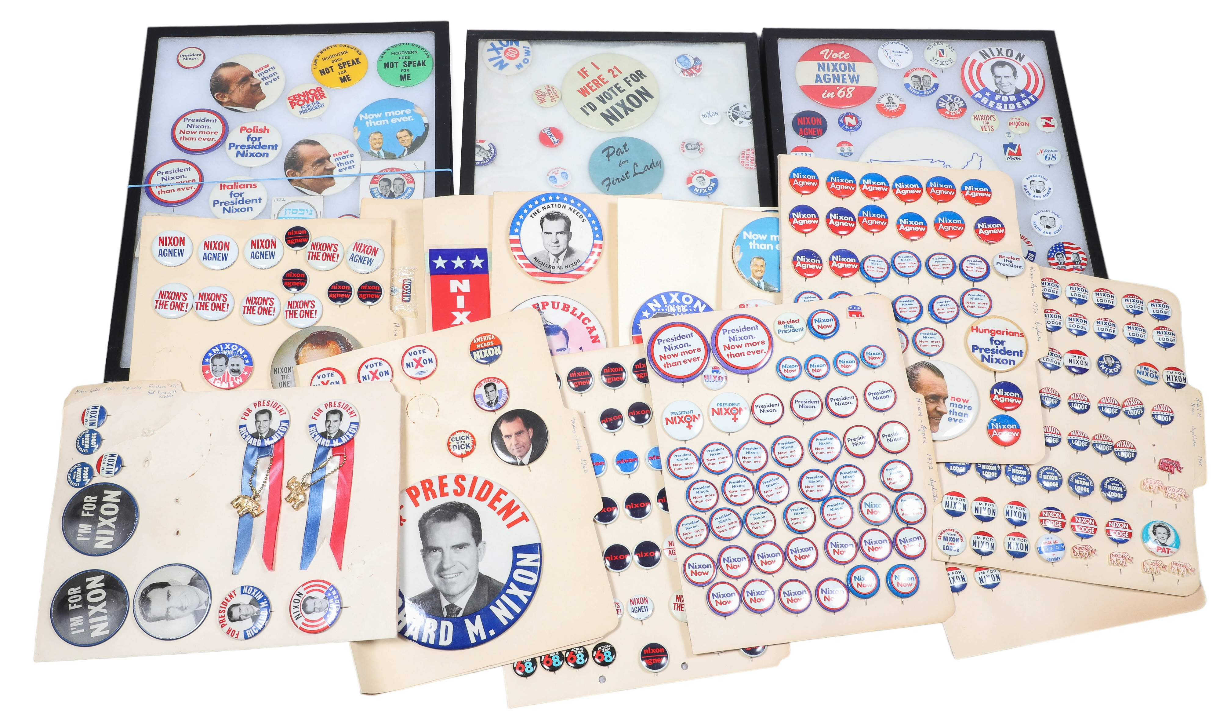 A large collection of Richard Nixon