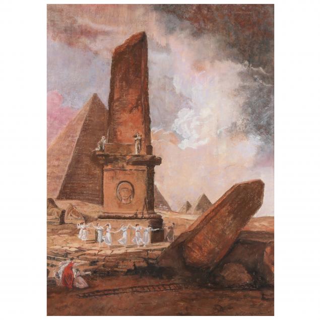 A LARGE CONTEMPORARY PAINTING OF AN