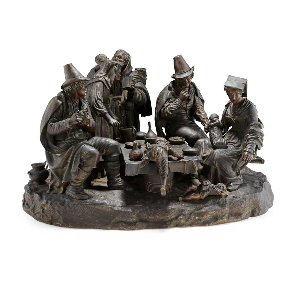 A LARGE CONTINENTAL BRONZE GENRE