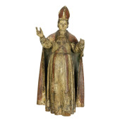 A LARGE CONTINENTAL CARVED AND