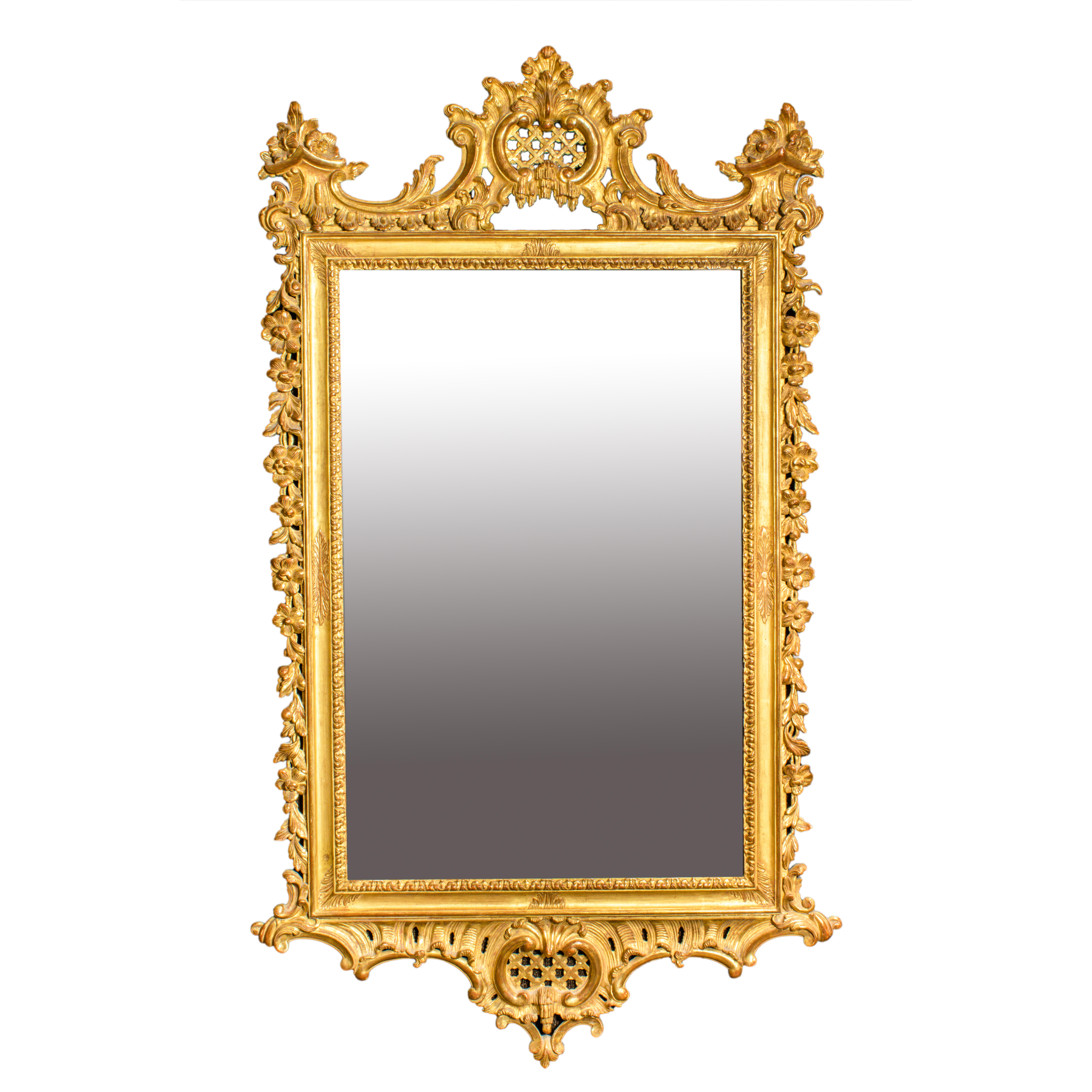 A LARGE CONTINENTAL GILT GESSO