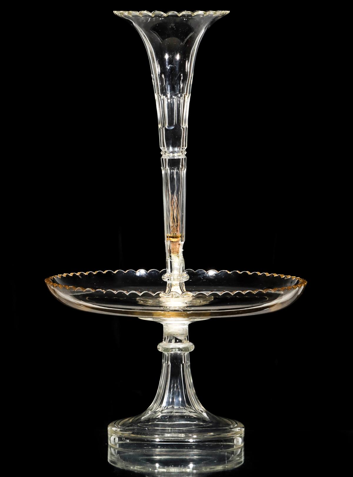 A LARGE CRYSTAL CENTERPIECE EPERGNE