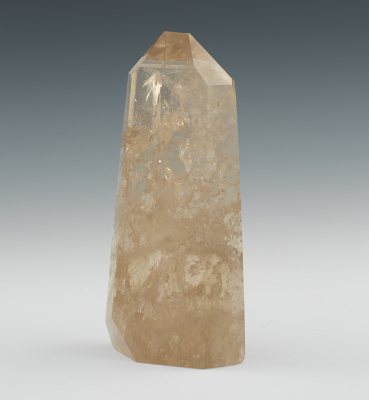 A Large Cut Quartz Crystal Specimen