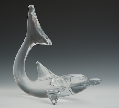 A Large Daum France Glass Sculpture