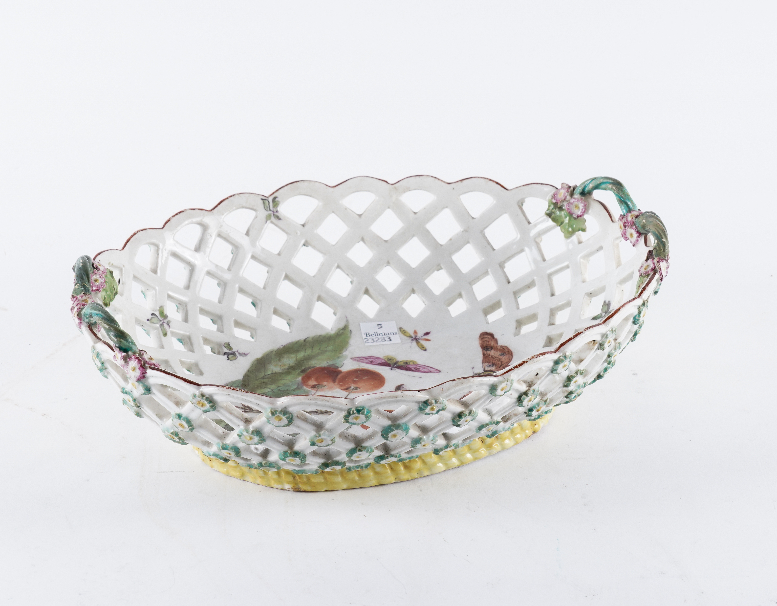 A LARGE DERBY PORCELAIN RETICULATED