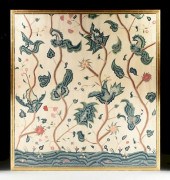 A LARGE ENGLISH EMBROIDERED CR