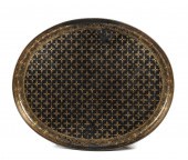 A LARGE ENGLISH PARCEL GILT PA