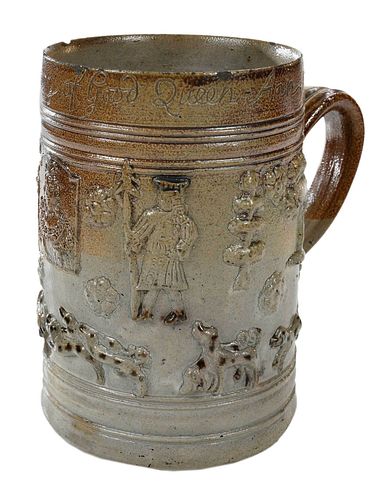 A LARGE ENGLISH SALT GLAZED