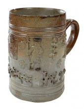 A LARGE ENGLISH SALT GLAZED ST