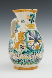 A Large Faience Pitcher Early