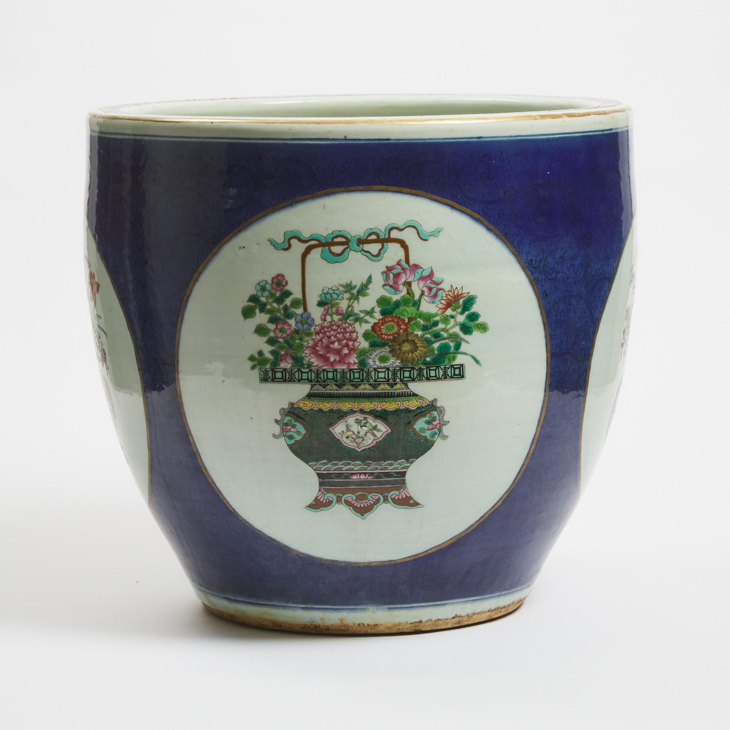 A Large Famille Verte Powder-Blue