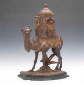 A Large Figural Camel Humidor