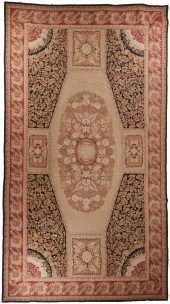 A LARGE FRENCH AUBUSSON AREA R