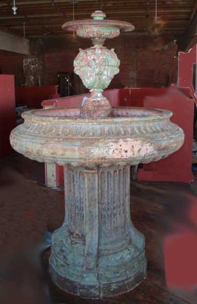 A Large French Cast Iron Two-Tier