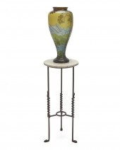 A LARGE GALLE-STYLE VASE WITH