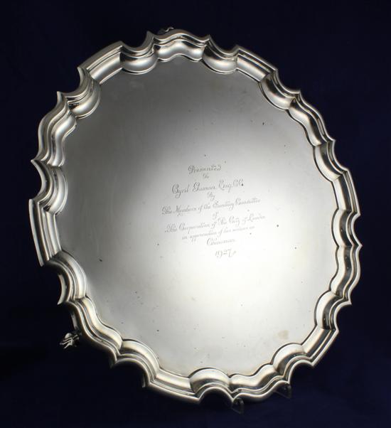 A large George V silver