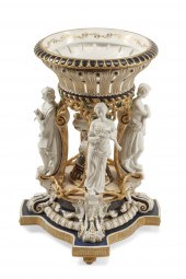 A LARGE GERMAN PORCELAIN COMPO