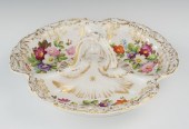 A Large German Porcelain Three
