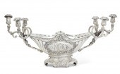 A LARGE GERMAN SILVER CANDELAB
