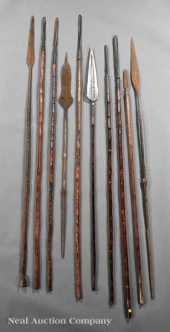 A Large Group of African Spear