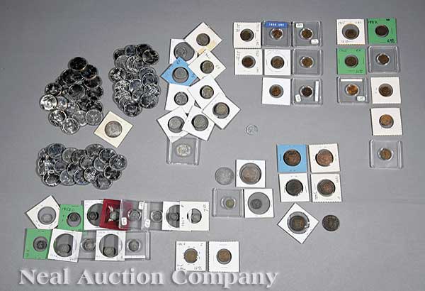 A Large Group of American Coins