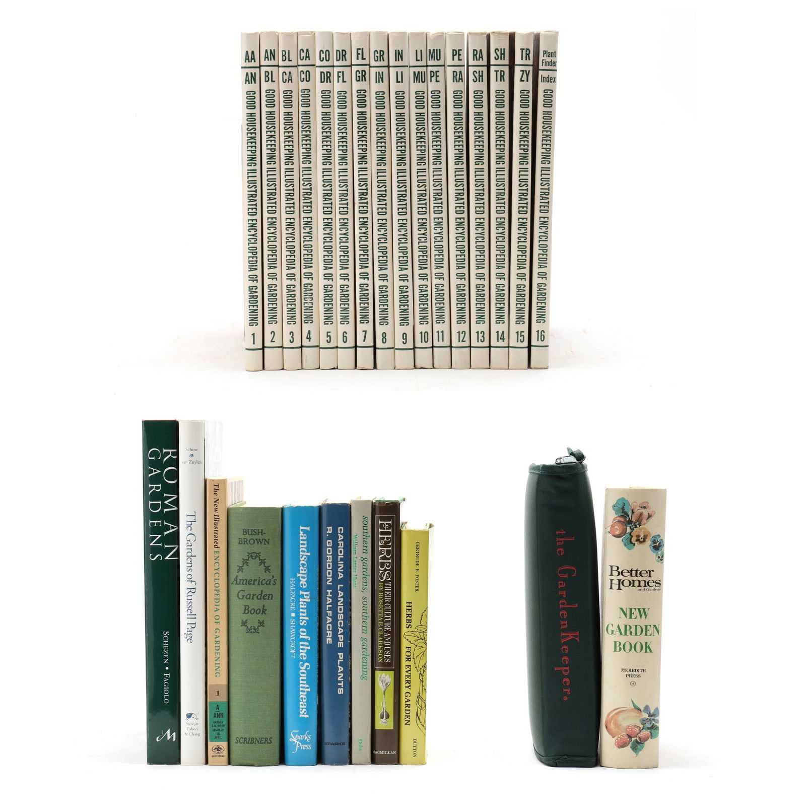 A LARGE GROUP OF BOOKS ON GARDENS