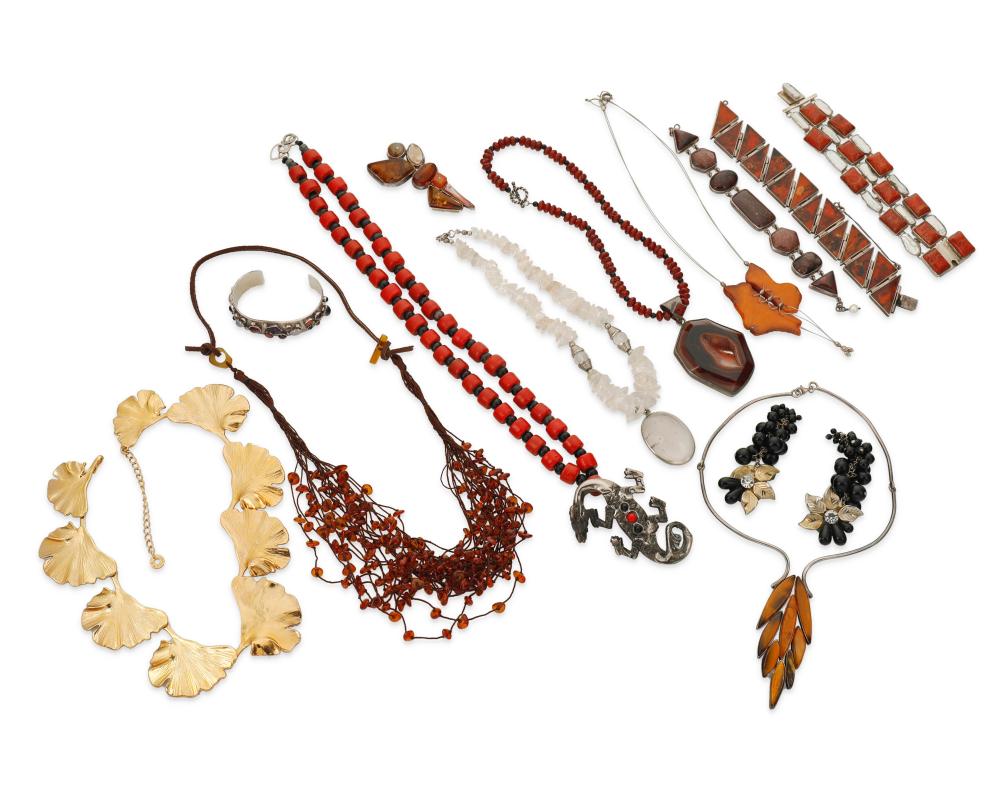 A LARGE GROUP OF COSTUME JEWELRYA