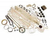 A LARGE GROUP OF COSTUME JEWEL