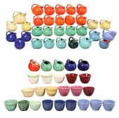 A Large group of pottery cream