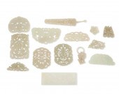 A LARGE GROUP OF RETICULATED J