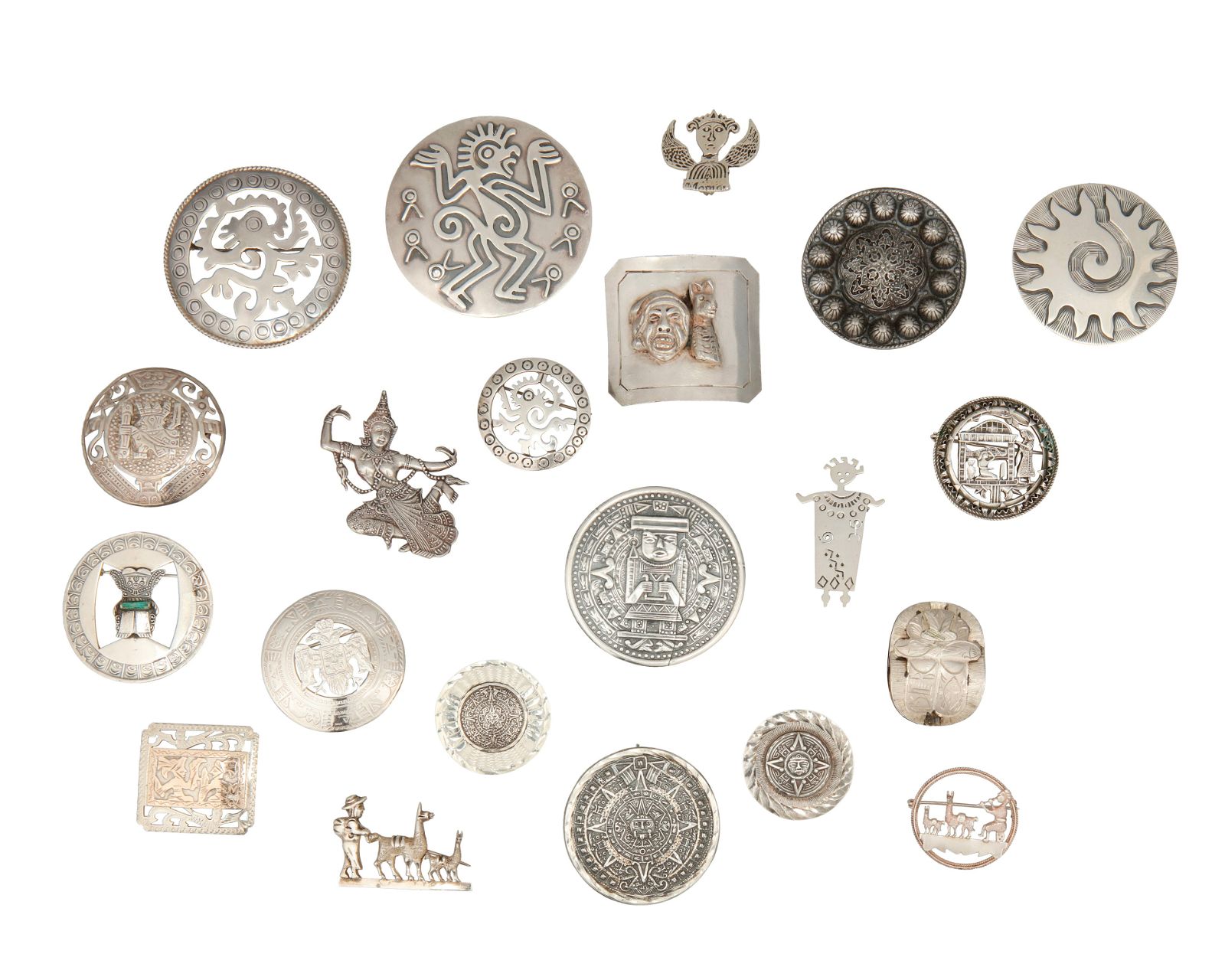 A LARGE GROUP OF SILVER JEWELRYA