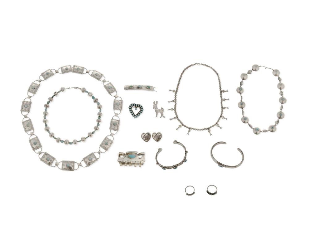 A LARGE GROUP OF SOUTHWEST JEWELRYA