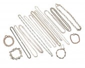 A LARGE GROUP OF STERLING SILV