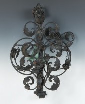 A Large Hand Made Wrought Iron