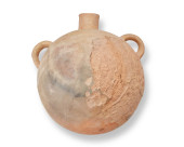 A LARGE HOPI POTTERY CANTEEN<b