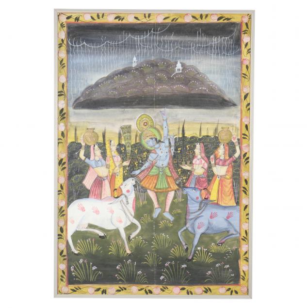A LARGE INDIAN PICHWAI PAINTING 