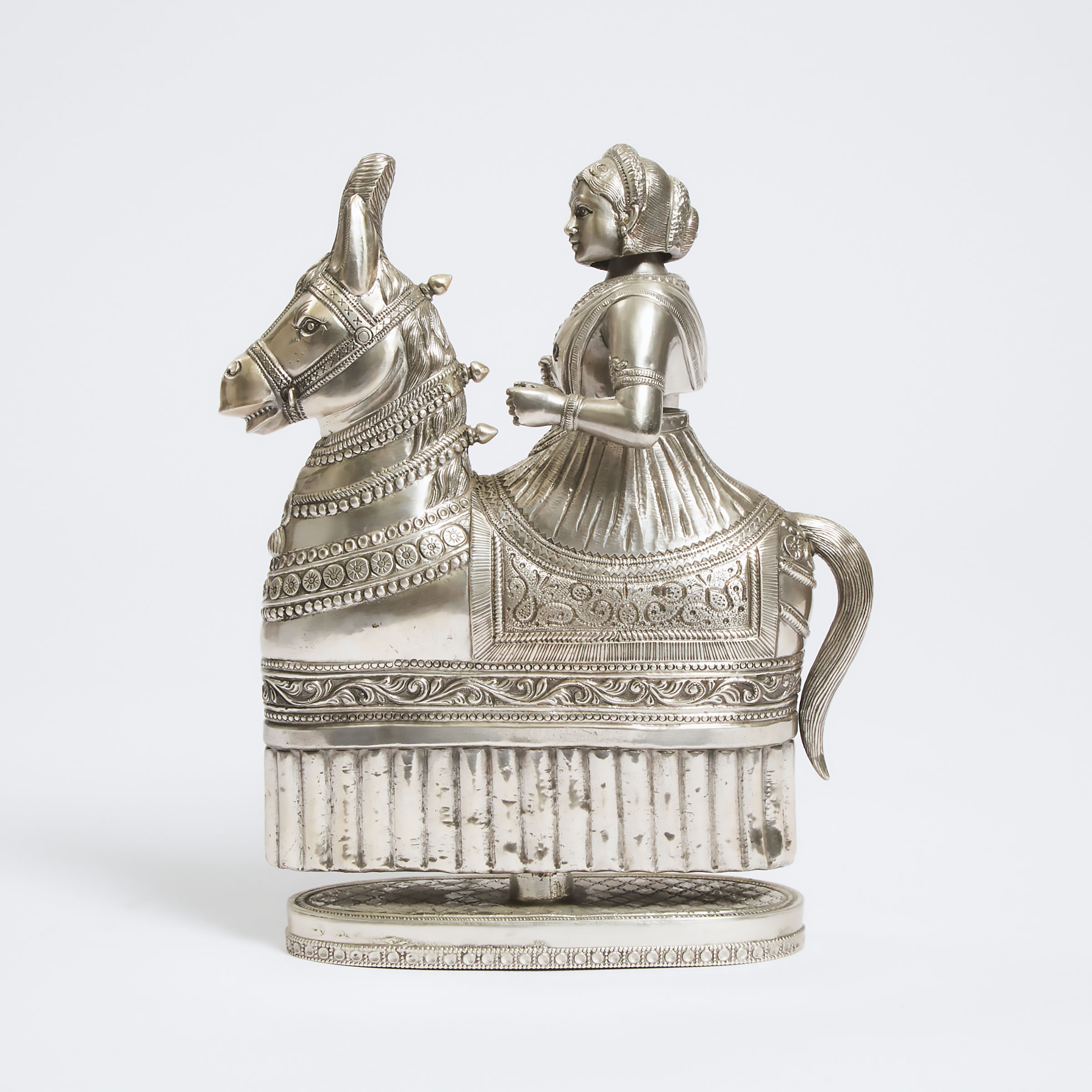 A Large Indian Silver 'Nodding'