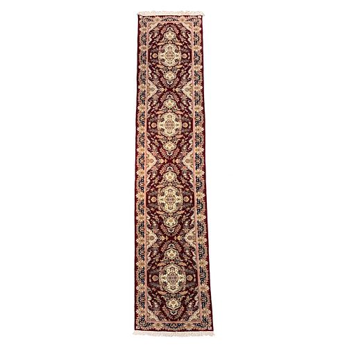 A LARGE IRANIAN WOOL AND SILK