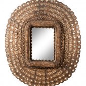 A Large Italian Giltwood Mirro