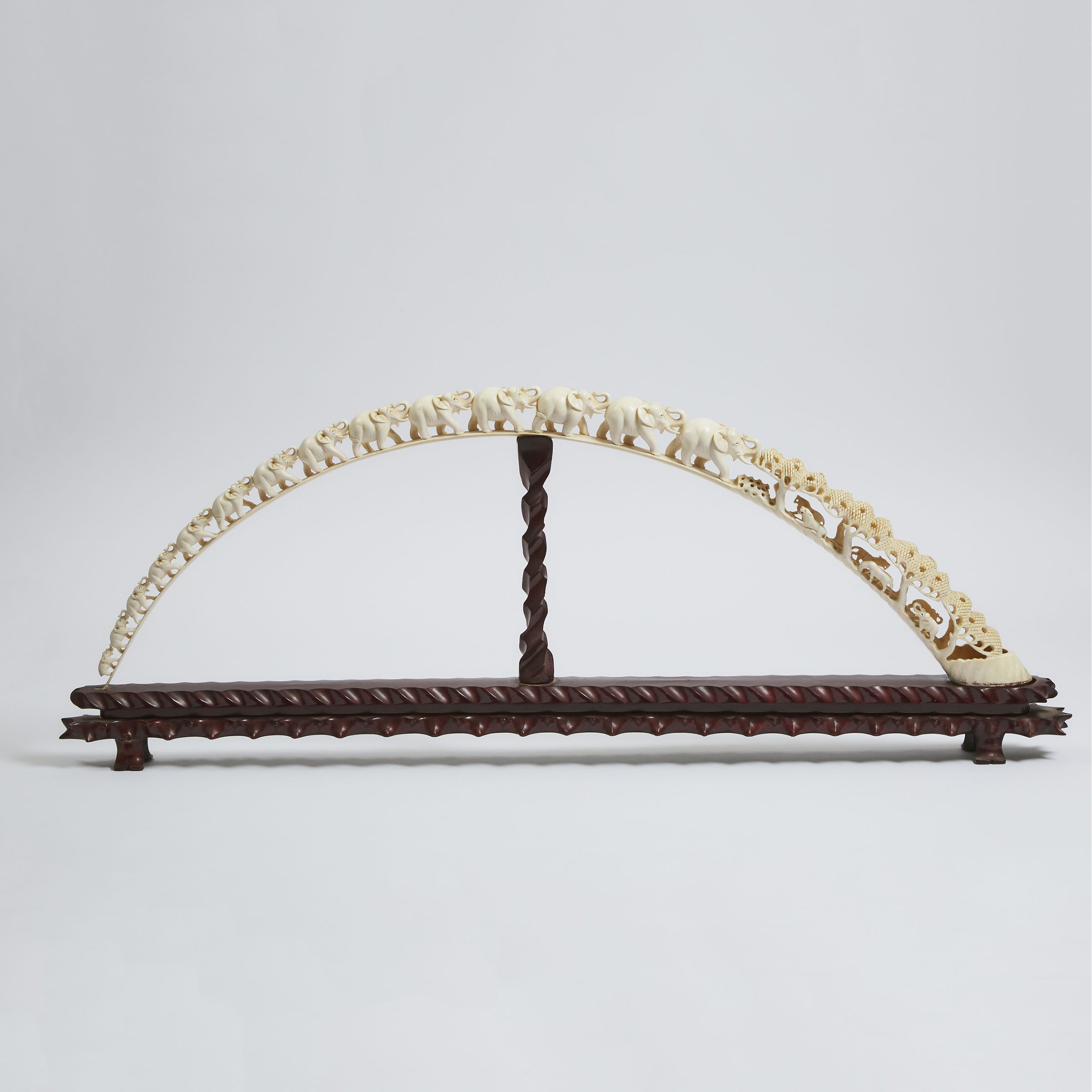 A Large Ivory Tusk-Form Elephant