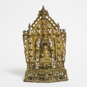 A Large Jain Silver and Copper