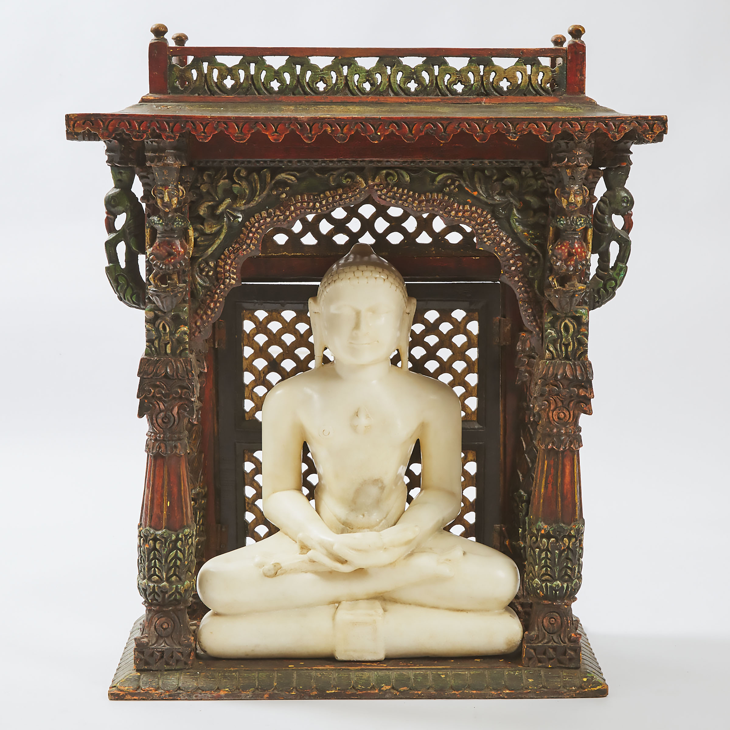 A Large Jain-Style Marble Figure of