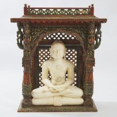 A Large Jain-Style Marble Figu